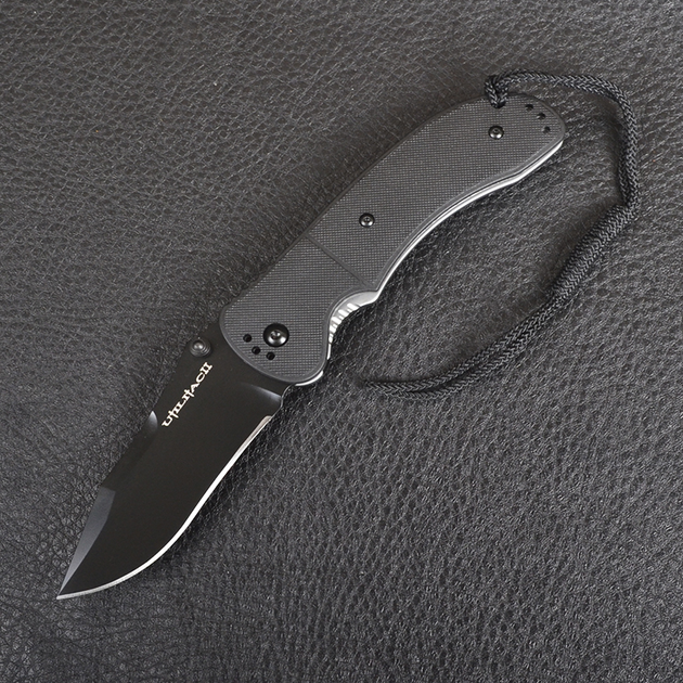 Нож складной Ontario Utilitac 2 Tactical JPT-3R (длина: 200мм, лезвие: 89мм), черный 8902 - изображение 2