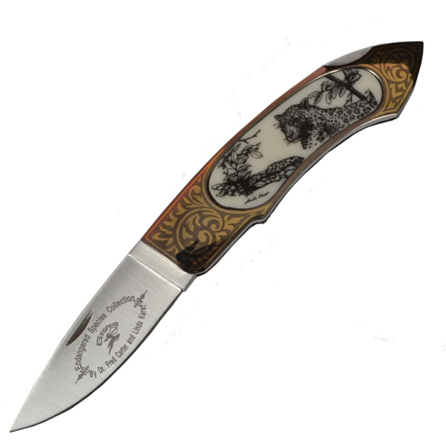 Нож складной GIGAND FC-9788G Леопард (длина: 18.0см, лезвие: 7.7см) - изображение 1