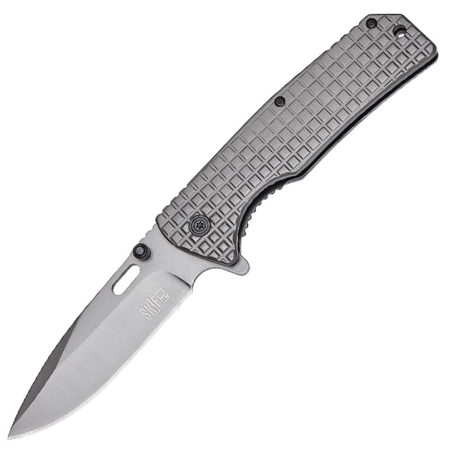 Нож складной Skif Plus Joy (длина: 214мм, лезвие: 96мм), серый - изображение 1