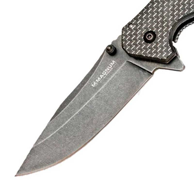 Нож складной Boker Magnum Aircraft Engineer (длина: 207мм, лезвие: 86мм), серый-черный - изображение 2