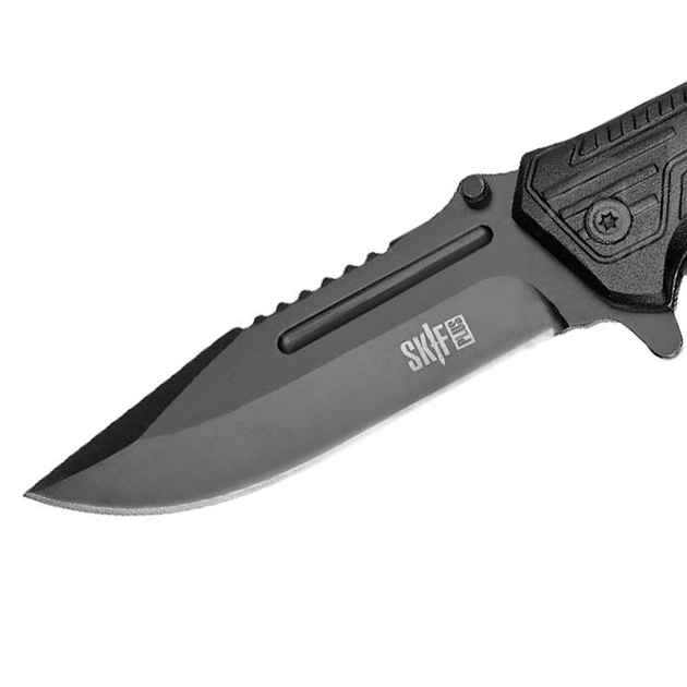 Нож складной Skif Plus Nutty (длина: 230мм, лезвие: 90мм, черное), черный - изображение 2