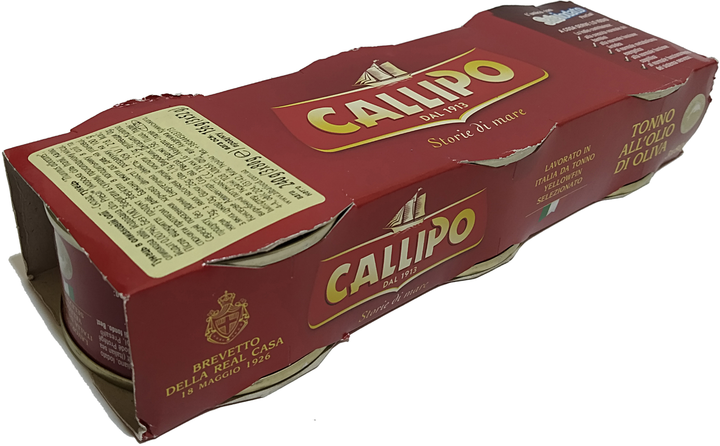 Стейк из тунца в оливковом масле Callipo 3 х 80 г (8001561350858 ...