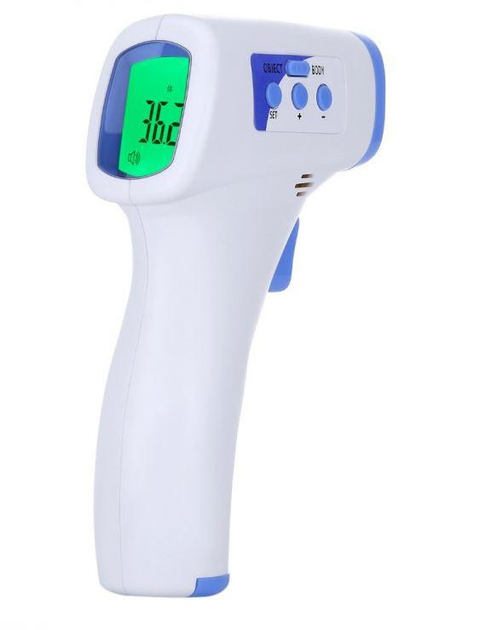 Безконтактний дитячий електронний інфрачервоний медичний термометр Yostand Non-Contact (бело-синий) - изображение 1