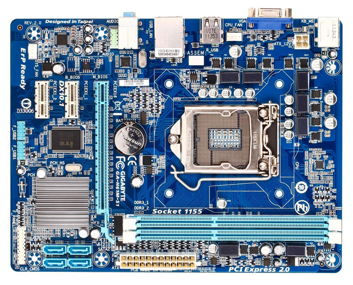 Gigabyte h61m s1 не видит видеокарту