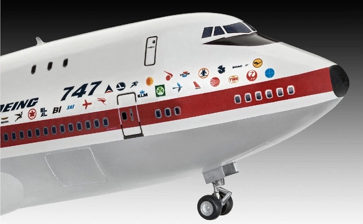 Zmontowany model Revell Samolot Boeing-747-100 50 lat. Skala 1:144 (05686) - obraz 3