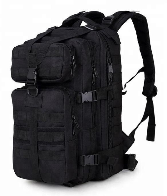 Армейский Тактический Рюкзак REEBOW 30л Городской Туристический, черный (2014) - изображение 1