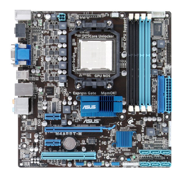 Материнская плата Asus M4A88T-M 140 W (Socket AM3, DDR3, AMD 880G, PCI ...