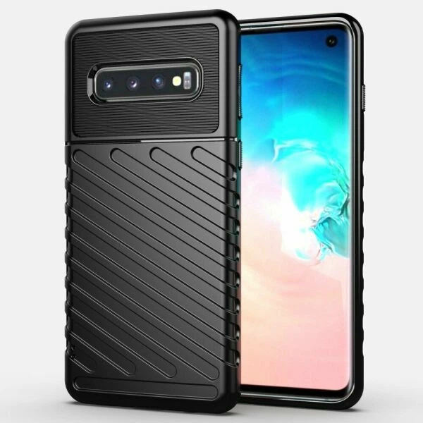 Защитный чехол Deexe Thunder Series для Samsung Galaxy S10 (G973) - Black - Фото 1 Защитный чехол Deexe Thunder Series для Samsung Galaxy S10 (G973) - Black - изображение 1