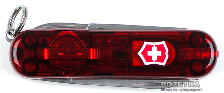 Швейцарський ніж Victorinox SwissLite Red Transparent (0.6228.T) - зображення 2