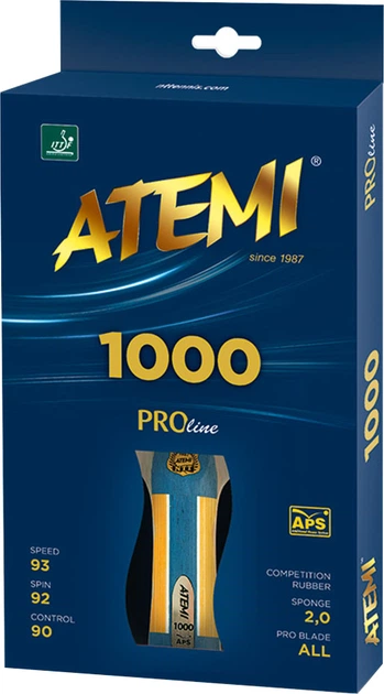 Rakieta do tenisa stołowego Atemi 1000A (4740152100505) - obraz 2