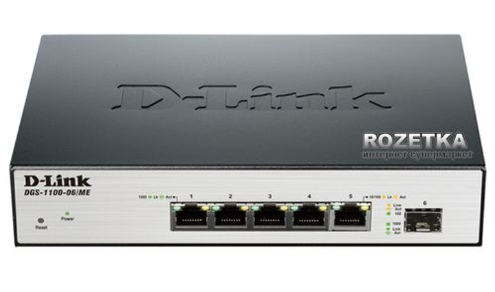 Коммутатор D-Link DGS-1100-06/ME – фото, отзывы, характеристики в ...