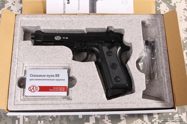 Пневматичний пістолет SAS PT99 (23701428) - зображення 19