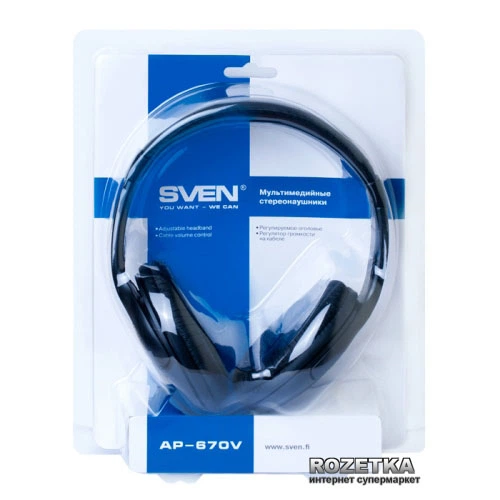 Наушники Sven AP-670V Black - Фото 5 Наушники Sven AP-670V Black - изображение 5