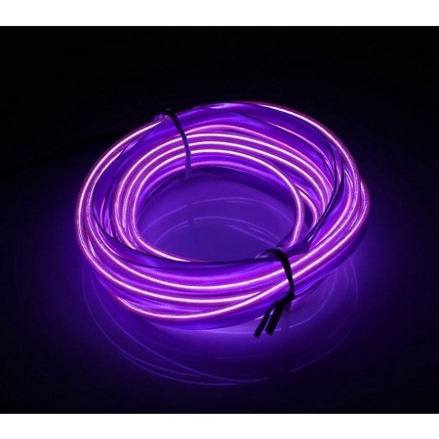 Гибкий светодиодный неон Фиолетовый Neon Glow Light Purple - 3 метра ...