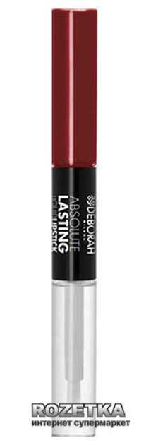 Акція на Губна помада-бальзам для губ 2 в 1 Deborah Absolute Lasting Luquid стійка 08 Classic Red від Rozetka