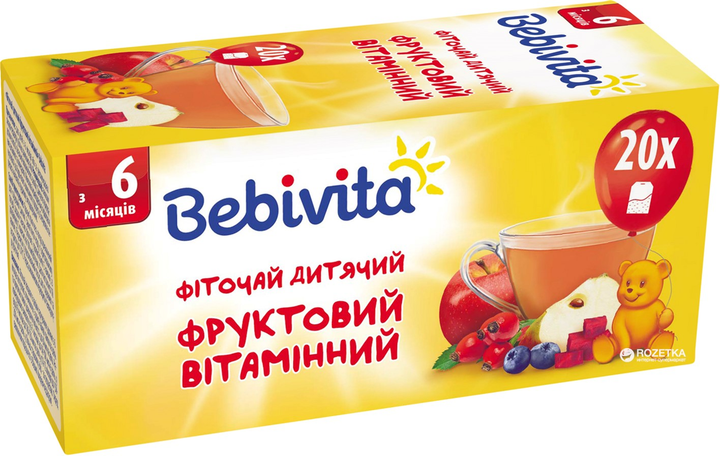 Вітамінний фруктовий фіточай Bebivita 30 г (4820025490756) - зображення 2
