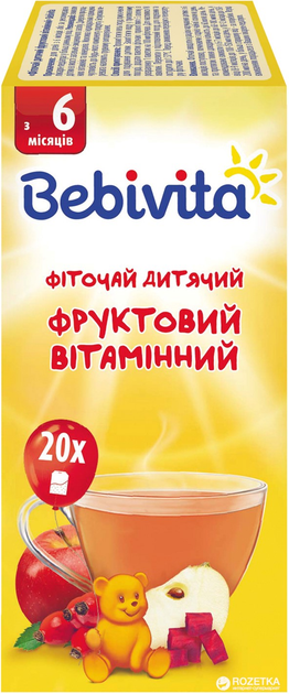 Вітамінний фруктовий фіточай Bebivita 30 г (4820025490756) - зображення 3