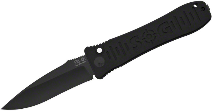 Кишеньковий ніж SOG Spec Elite I Auto Black Blade (1258.01.49) - зображення 1
