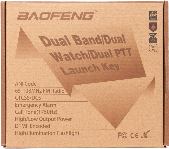 Рация Baofeng UV-82 + Гарнитура Baofeng c двойной кнопкой РТТ - изображение 14