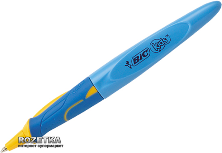 Обучающая автоматическая шариковая ручка BIC Kids Синяя, пишущий узел ...