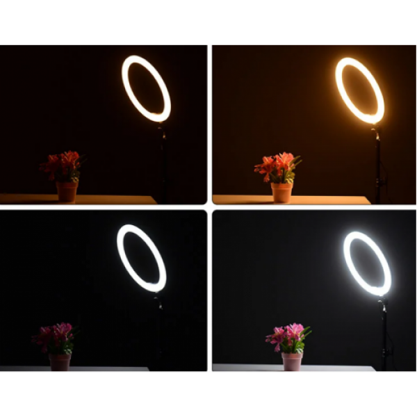 Кільцева LED лампа 16 см селфи кільце для блогера - зображення 6