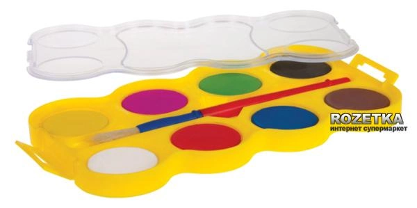 Краски акварельные Colorino Jumbo 8 цветов в пластиковой упаковке (32612PTR) - изображение 1