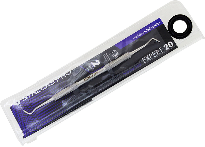 Лопатка педикюрная Staleks Pro EXPERT 20 TYPE 2 кюретка двусторонняя PE ...