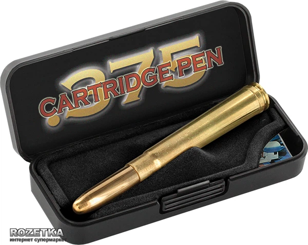 Ручка шариковая Fisher Space Pen Bullet cal.375 Черная 0.7 мм Латунный корпус (747609790009) - Фото 3 Ручка шариковая Fisher Space Pen Bullet cal.375 Черная 0.7 мм Латунный корпус (747609790009) - изображение 3