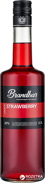 Лікер Brandbar Strawberry 0.7 л 20% (4820085491168) - Фото 1 Лікер Brandbar Strawberry 0.7 л 20% (4820085491168) - зображення 1