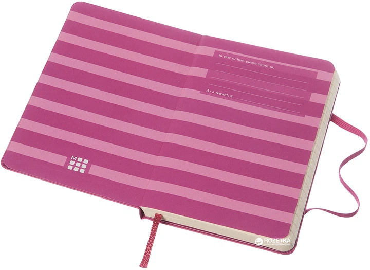 Записная книга Moleskine Stripes 9 х 14 см 192 страницы в линейку Розовая (9788867324224) - изображение 4