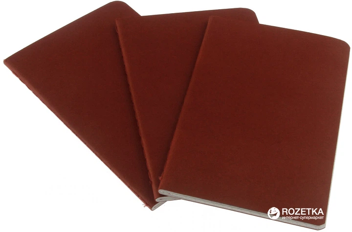 Блокнот Moleskine Cahier 9 х 14 см 64 страницы без линовки Бордовый 3 шт. (9788862930970) - изображение 3