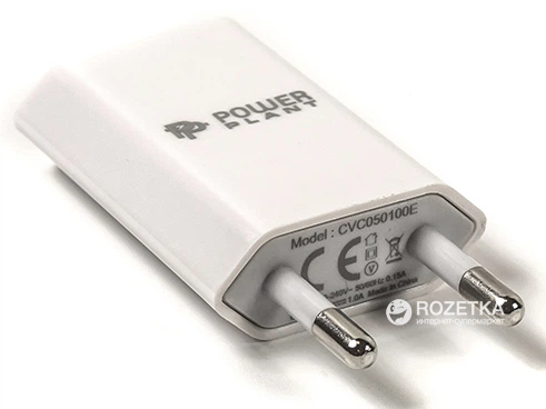 Сетевое зарядное устройство PowerPlant Slim USB 1A (DV00DV5061) - изображение 2
