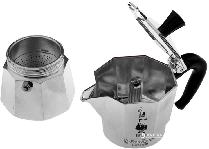 Kawiarka Bialetti Moka Express na 9 filiżanek 420 ml srebrzysta (990001165) (955555911128880) - Outlet - obraz 3