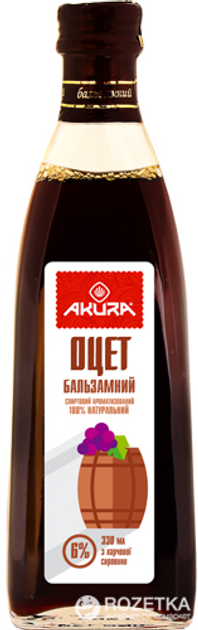 Уксус Akura спиртовой бальзамический 6% 330 мл (4820178460507) – купить ...