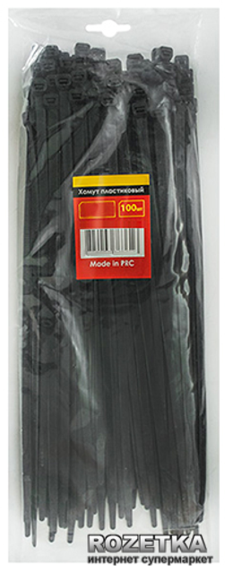 Хомут Intertool пластиковый 7.6х350 мм Черный (TC-7636) – фото, отзывы ...