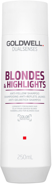 Акція на Шампунь Goldwell Dualsenses Blondes & Highlights Anti-Yellow Shampoo проти жовтизни 250 мл від Rozetka