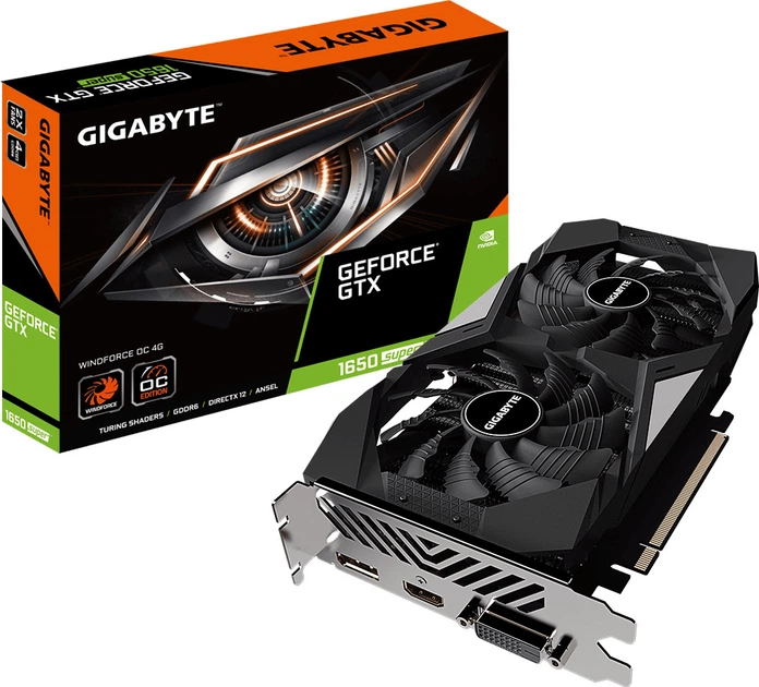 Видеокарта Gigabyte PCI-Ex GeForce GTX 1650 Super Windforce OC 4GB
