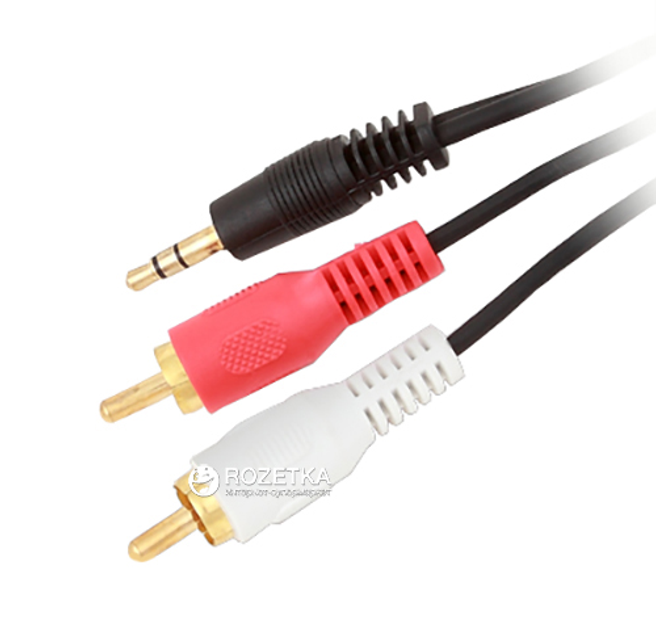 Кабель Ultra 3.5 мм - 2 х RCA 1.5 м (UC75-0150) - зображення 1