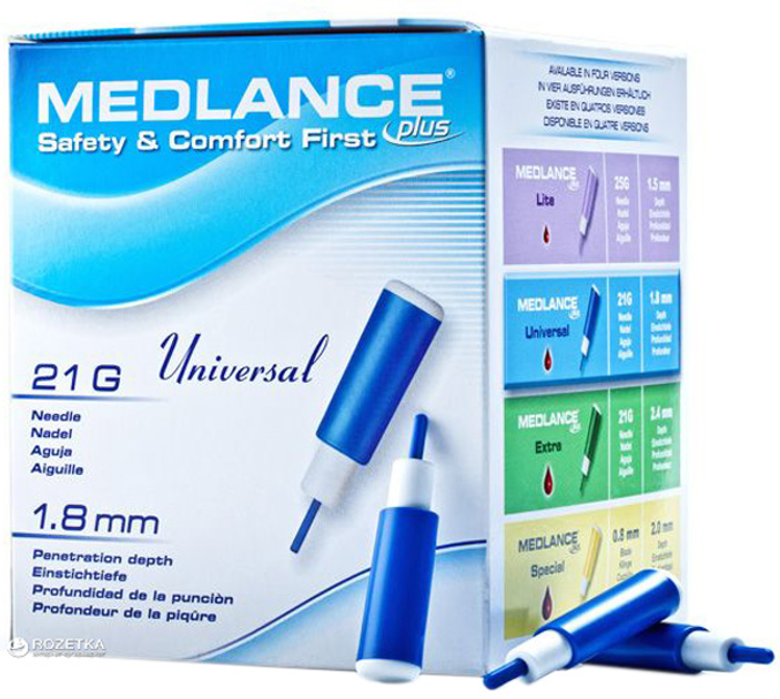 Ланцет MEDLANCE PLUS Universal 200 Blue (5907506237112) - зображення 1