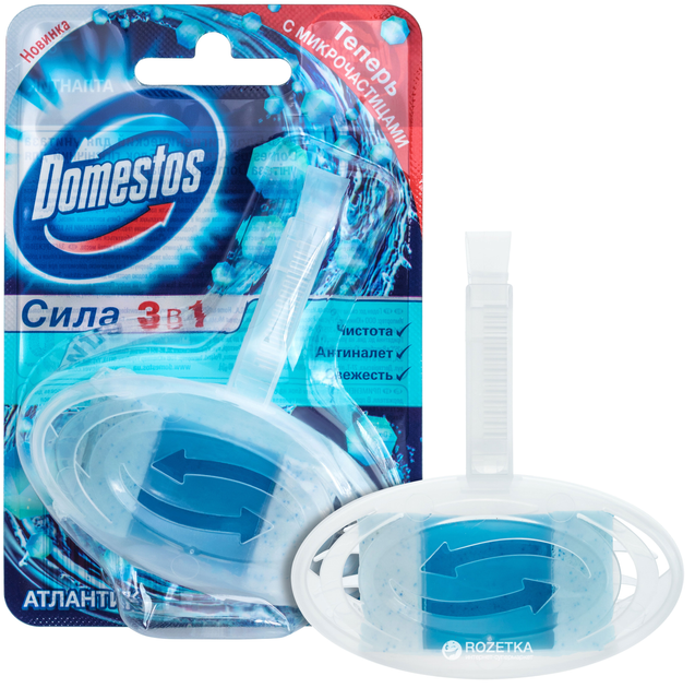 Туалетный блок для унитаза Domestos Атлантик 40 г (8717163006085 ...