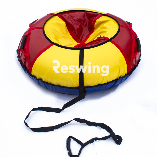 Надувные санки-тюбинг Reswing ∅ 120 см Красный с желтым (TBNG0140 ...