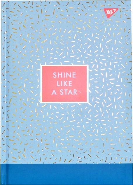 Блокнот-мотиватор YES Shine like a star серии Simpli City 130 х 185 мм 160 страниц Голубой (151589) - изображение 2