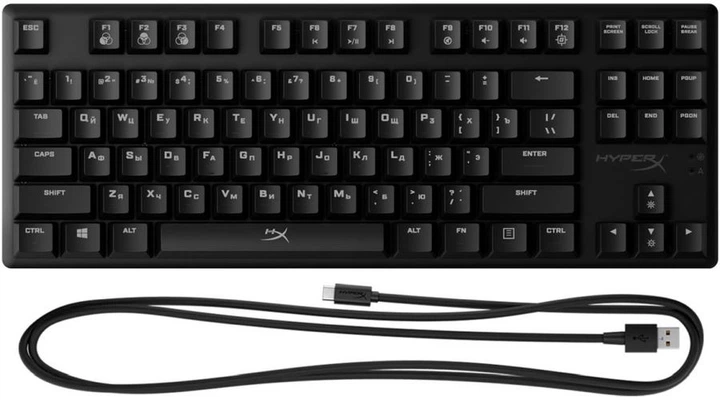 9/13.14.16 hkkr様 Клавіатура дротова HyperX Alloy Origins Core HX Red USB (HX-KB7RDX