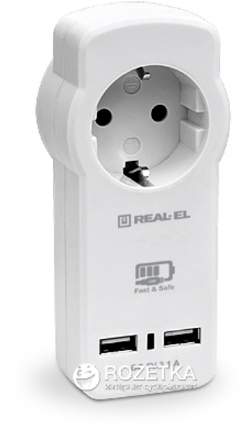 Сетевое зарядное устройство Real-El CS-30 White - изображение 1