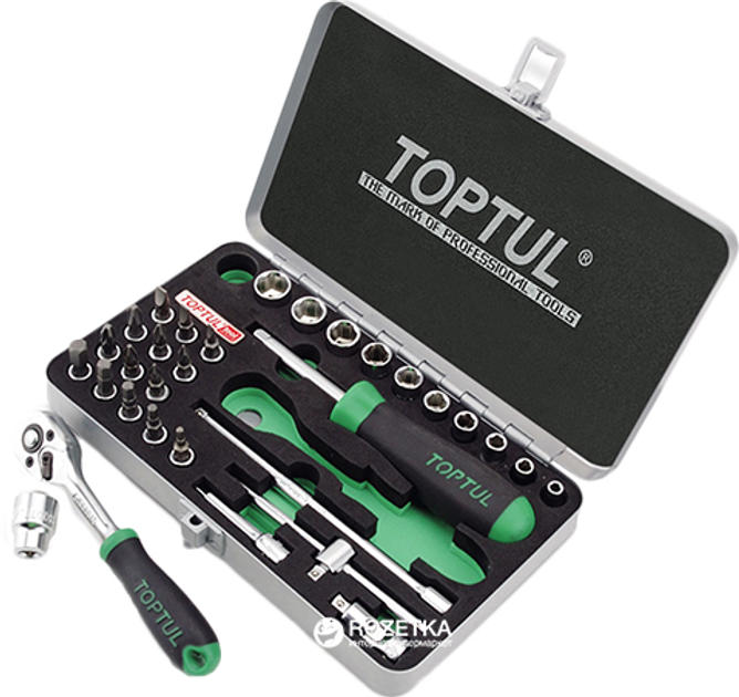 Набор инструмента Toptul 1/4" 31 предмет (GCAD3101) – фото, отзывы ...