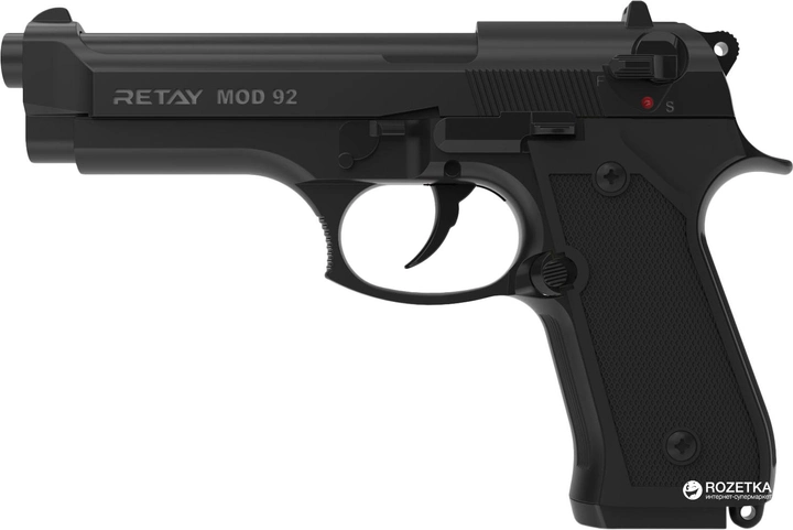 Стартовый пистолет Retay MOD 92 9 мм Black (11950320) - изображение 1