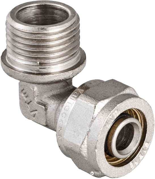 Фитинг обжимной VALTEC угол с переходом на наружную резьбу 16x1/2" (VTm ...