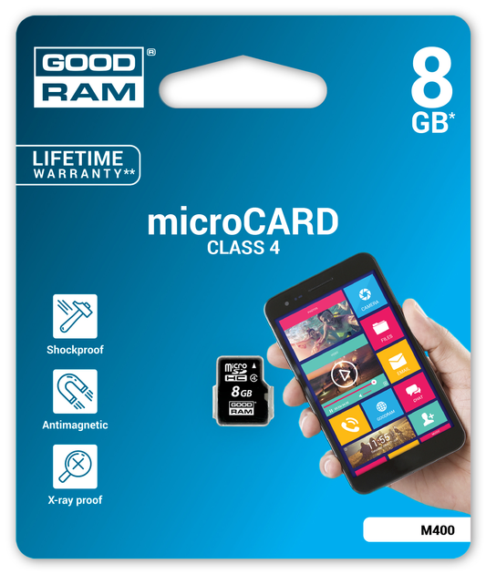 Карта памяти MicroSDHC 8GB Class 4 GOODRAM (M400-0080R11) - изображение 2