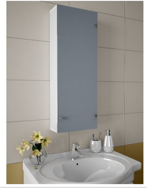 Шкаф навесной для ванной с зеркалом 50см