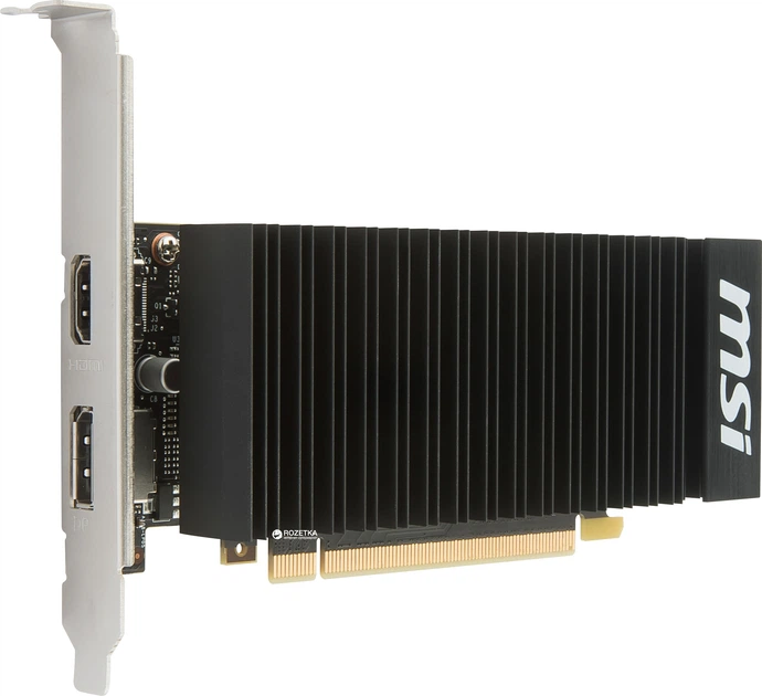 Відеокарта MSI PCI-Ex GeForce GT 1030 Low Profile OC 2GB DDR4 (64bit) (1189/2100) (HDMI, DisplayPort) (GT 1030 2GHD4 LP OC) - зображення 2